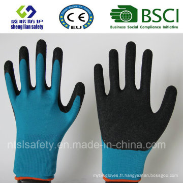 Gants de protection du travail Latex de nylon Gants de sécurité Gants en latex